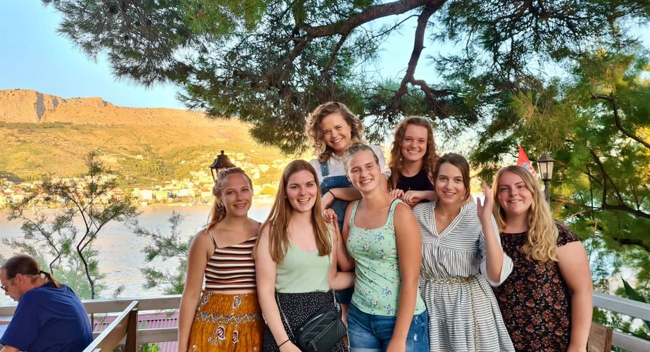 Vakantiekiekje met reisgenoten Vakantiekiekje met reisgenoten